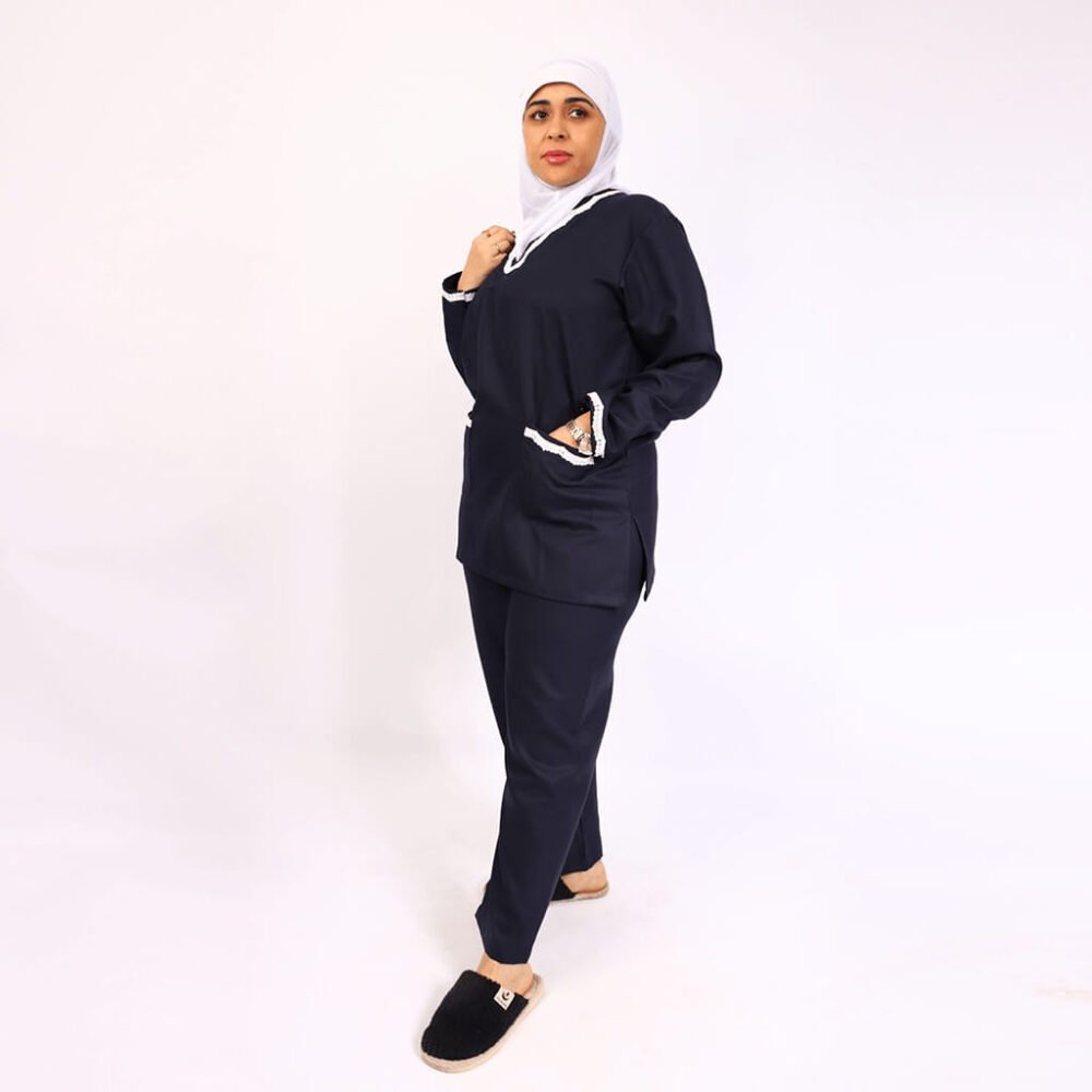 ⁦غطاء رأس للعاملات باللون الابيض⁩ - الصورة ⁦4⁩