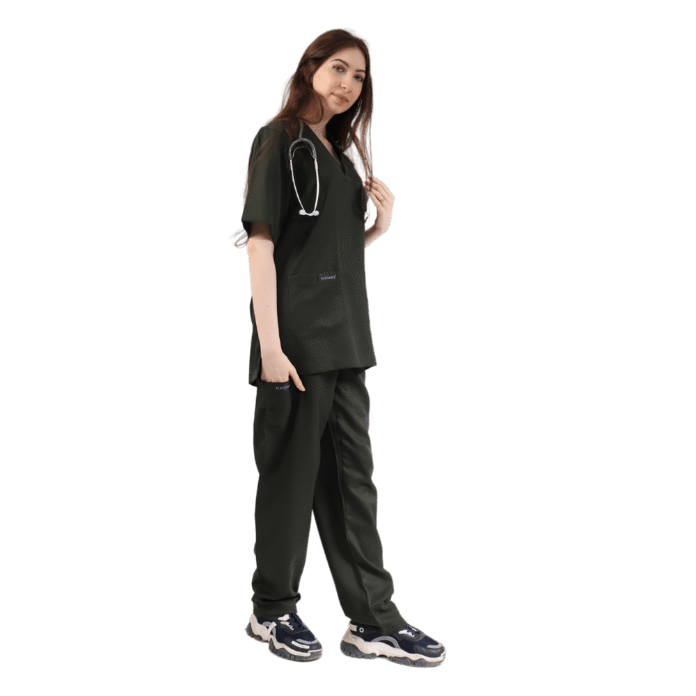 ⁦سكراب طبي نسائي اسود- كود 611⁩ - الصورة ⁦4⁩