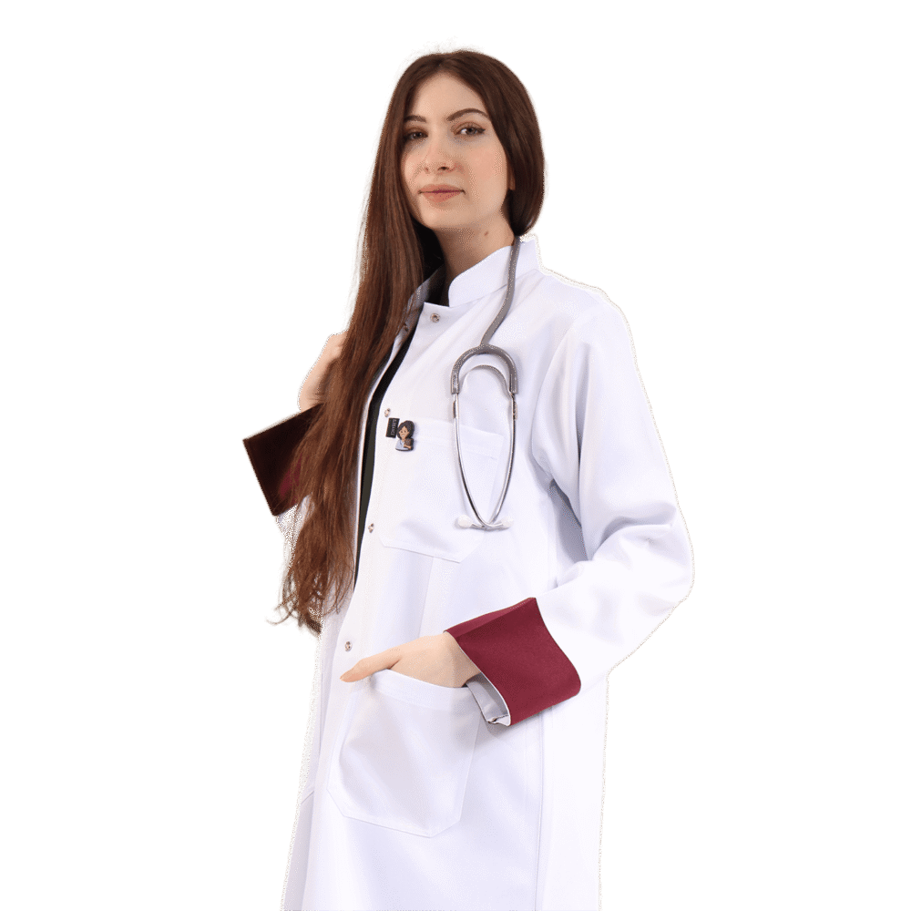 لاب كوت طبي نسائي طويل- كود 612