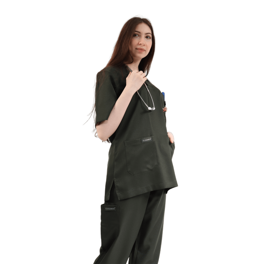 ⁦سكراب طبي نسائي اسود- كود 611⁩ - الصورة ⁦2⁩