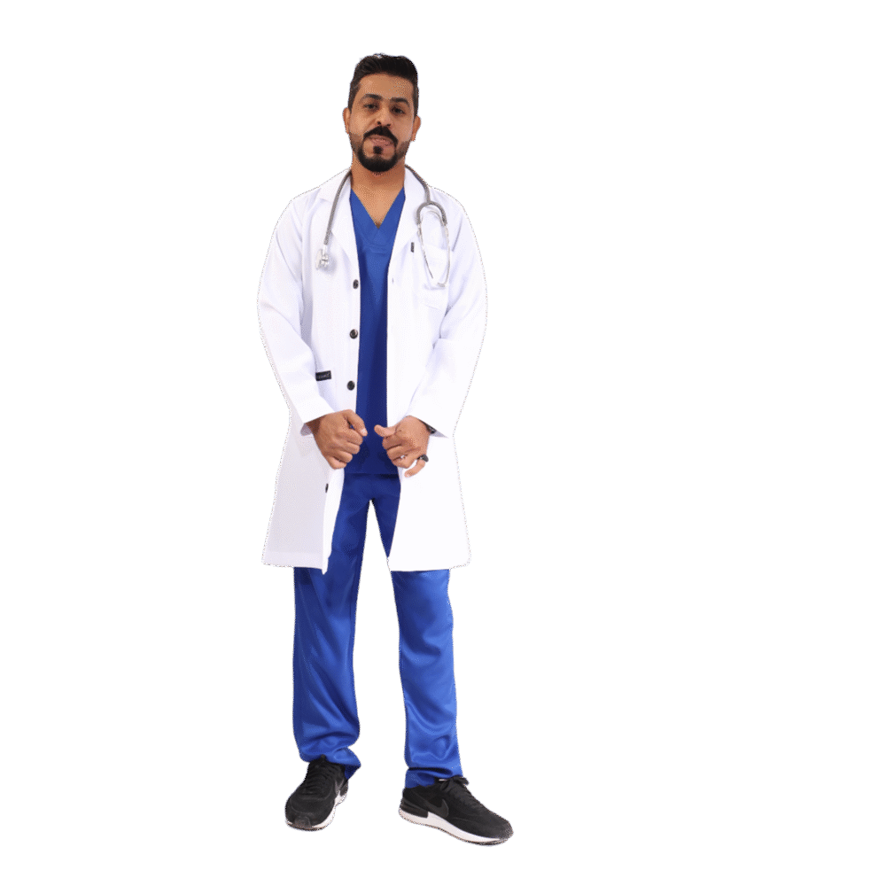 ⁦لاب كوت رجالي أبيض اللون- كود 564⁩ - الصورة ⁦9⁩