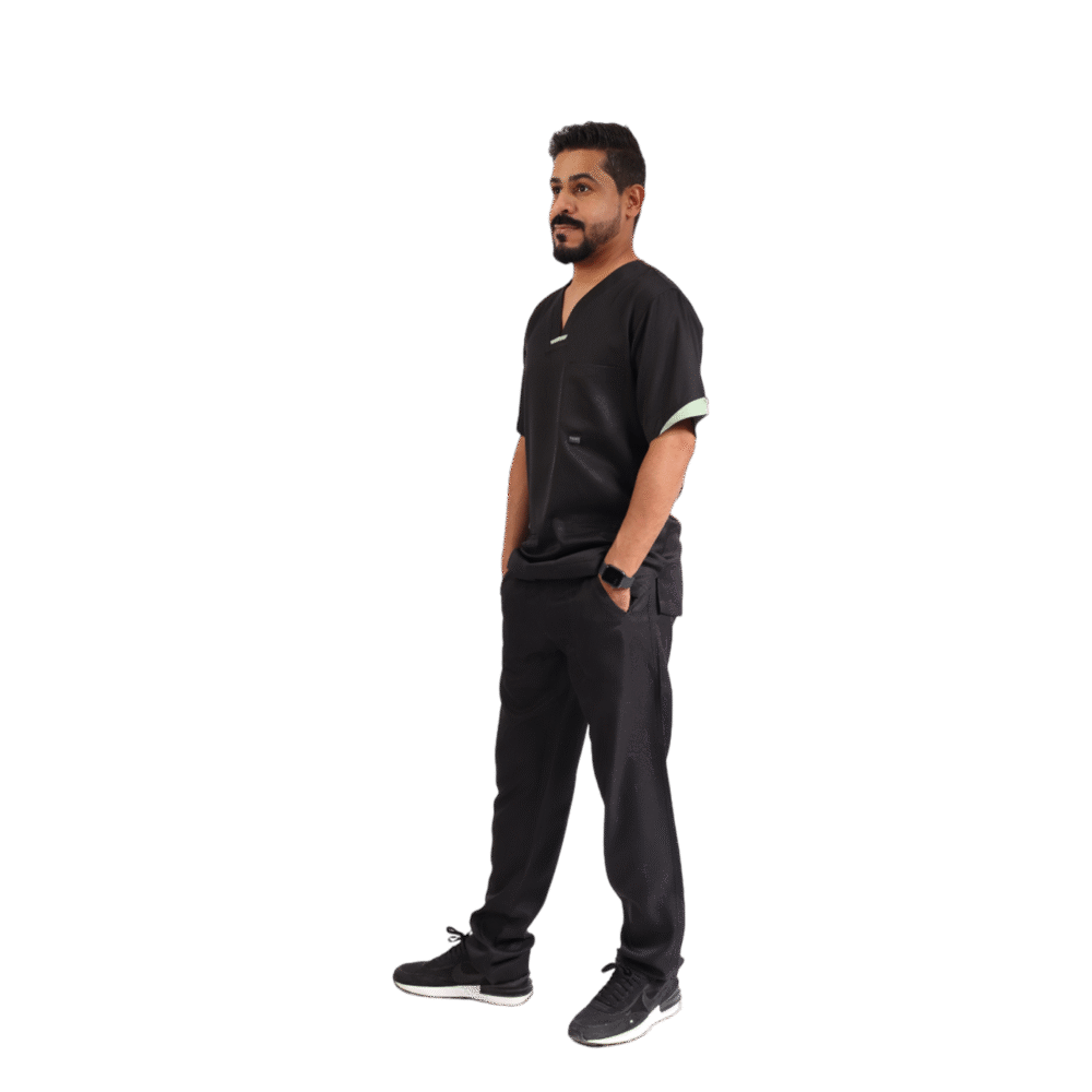 ⁦سكراب طبي رجالي اسود عصري- كود 568⁩ - الصورة ⁦5⁩