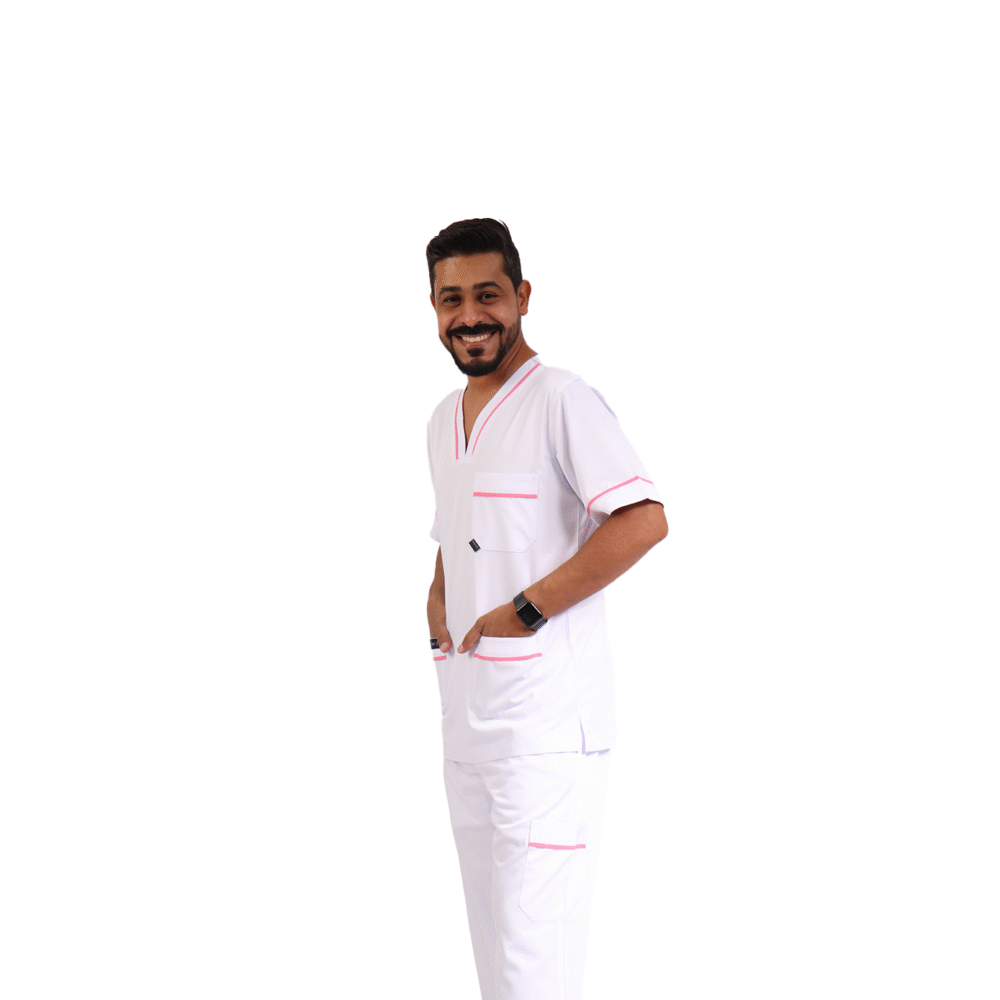 ⁦سكراب طبي رجالي عصري قطعتين- كود 576⁩ - الصورة ⁦3⁩