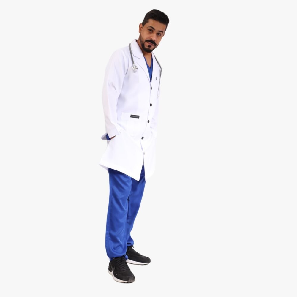 ⁦لاب كوت رجالي أبيض اللون- كود 564⁩ - الصورة ⁦12⁩