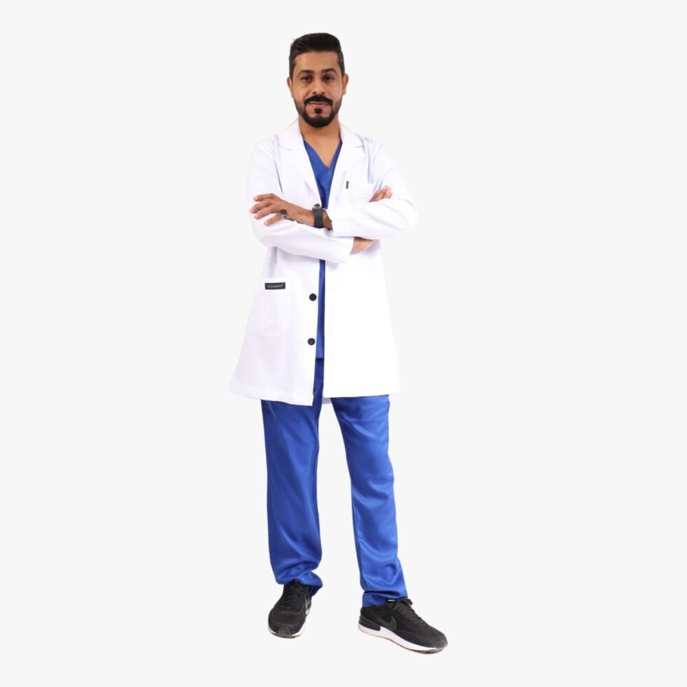 ⁦لاب كوت رجالي أبيض اللون- كود 564⁩ - الصورة ⁦2⁩