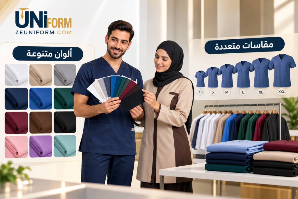 Uniform Colors and Sizes Showcase - الزي الموحد - الزي الموحد مقاسات والوان الزي الموحد
